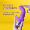 Wibrator z wypustkami stymulator łechtaczki fioletowy